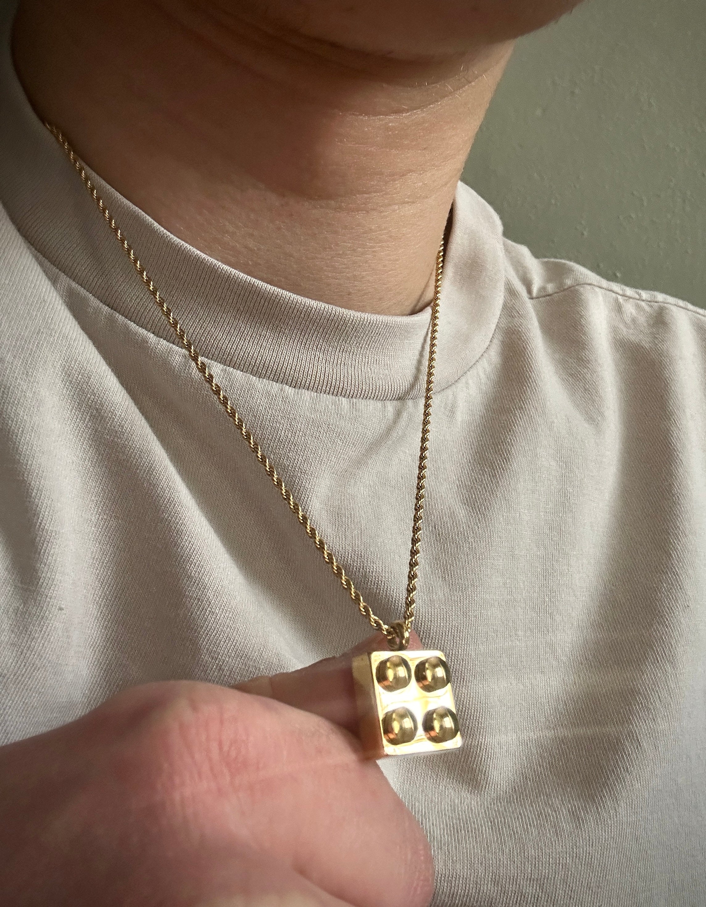 Gold deals lego pendant