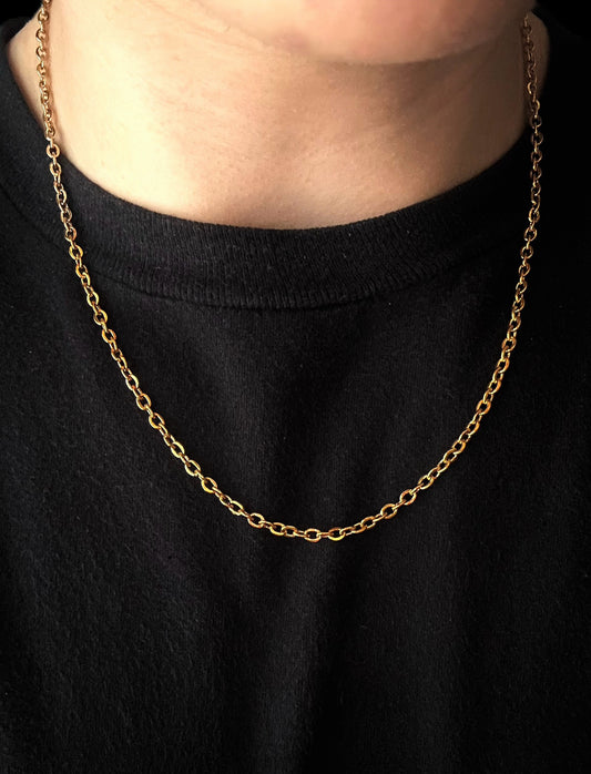 LINK CHAIN (GOLD) 3mm